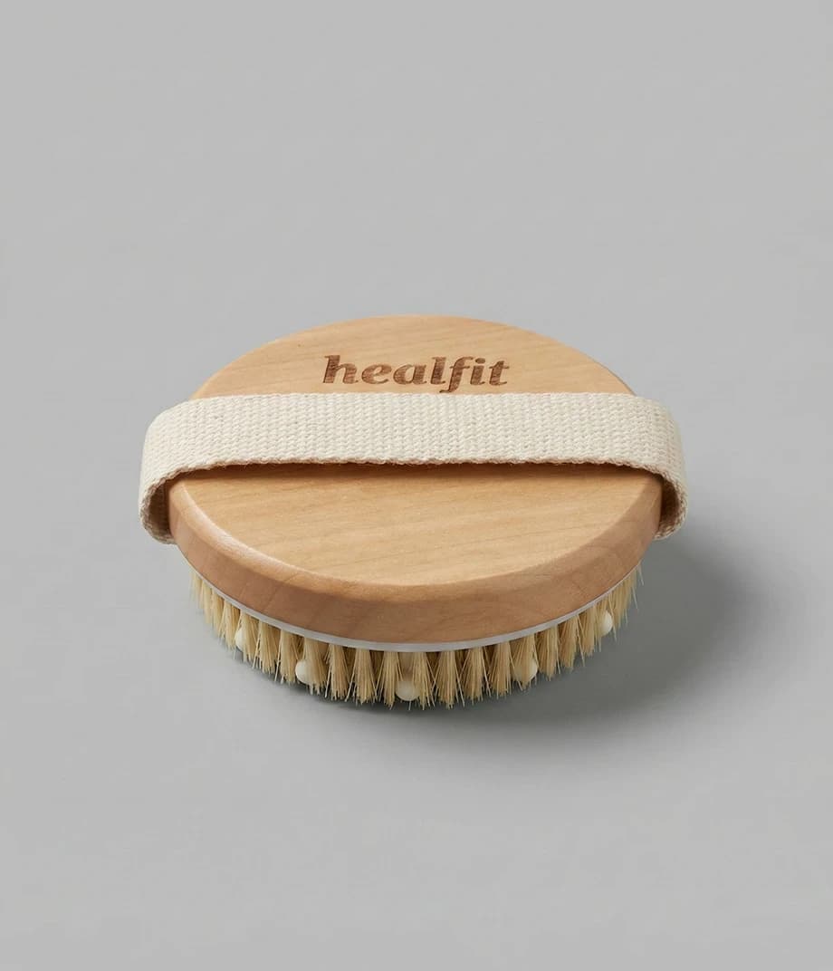 The Healfit Orb Premium Dry Body Brush with Lymphatic Drainage Massage Nodules