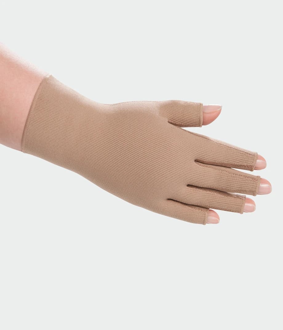 Juzo Expert Flat Knit Compression Glove for Hand Lymphedema Care | Open Fingers