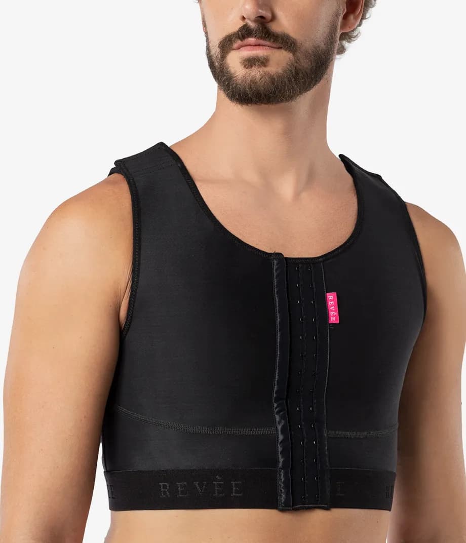 Gynecomastia Chest Binder for Post Surgical Compression Therapy-Vest REV.030 Revee Chest