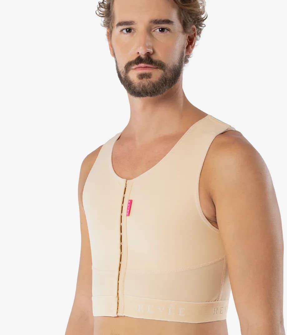 Gynecomastia Chest Binder for Post Surgical Compression Therapy-Vest REV.030 Revee Chest